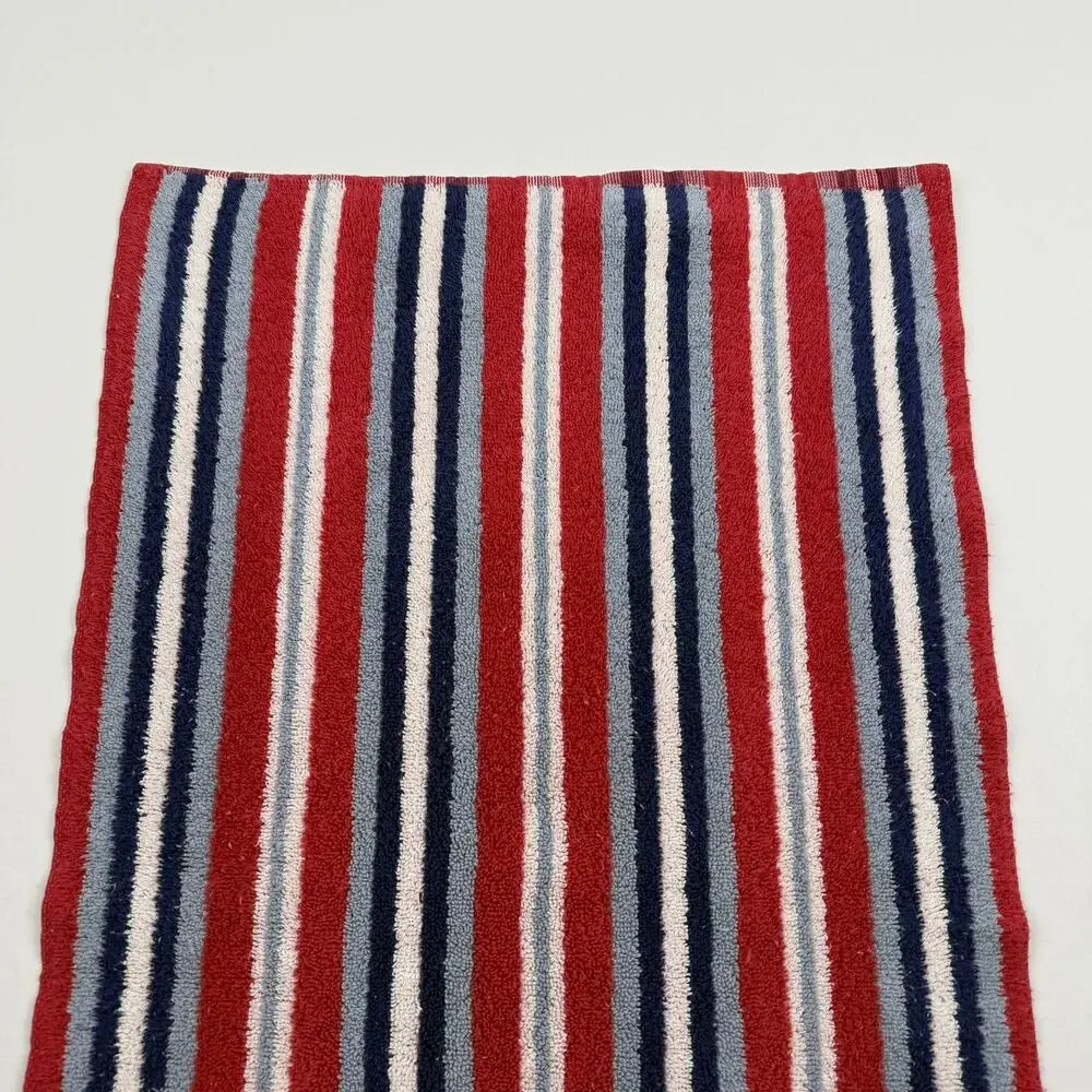 Ralph Lauren RL 67 Striped Cotton Hand Towels Nautical Made in USA Set of 2